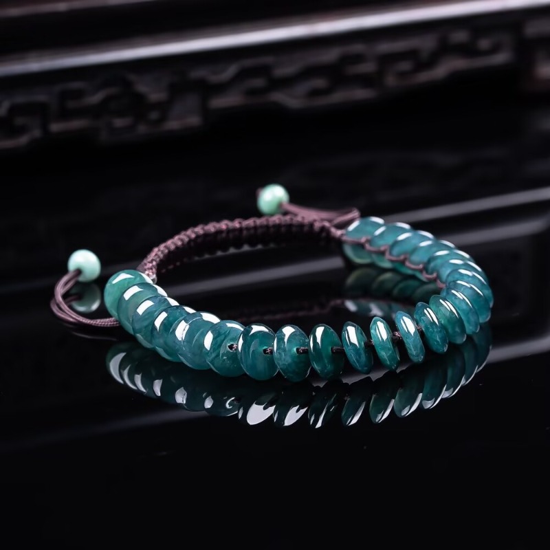 Necklaces - سوار من خرز الأباكس الطبيعي الأزرق