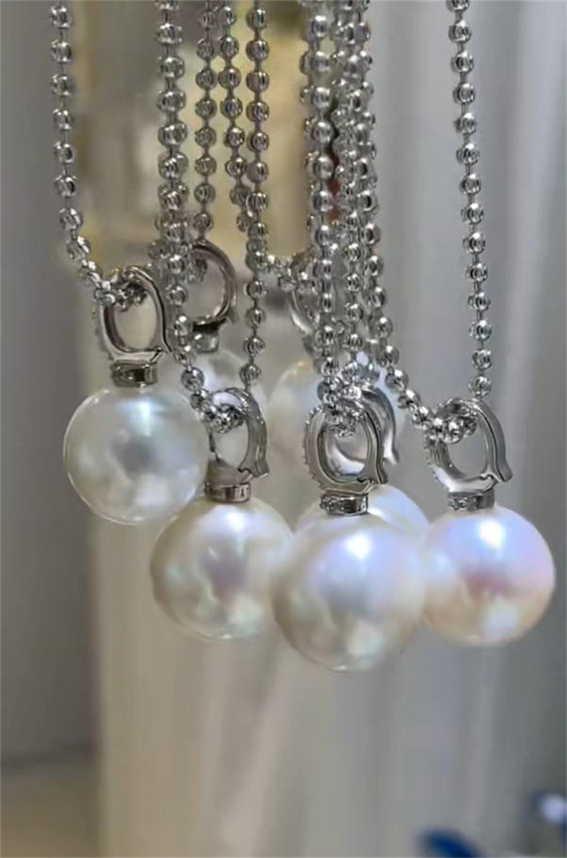 Pearl Choker Necklace Vintage - الكلاسيكية الأنيقة اللؤلؤ الأبيض الطبيعي المختنقون