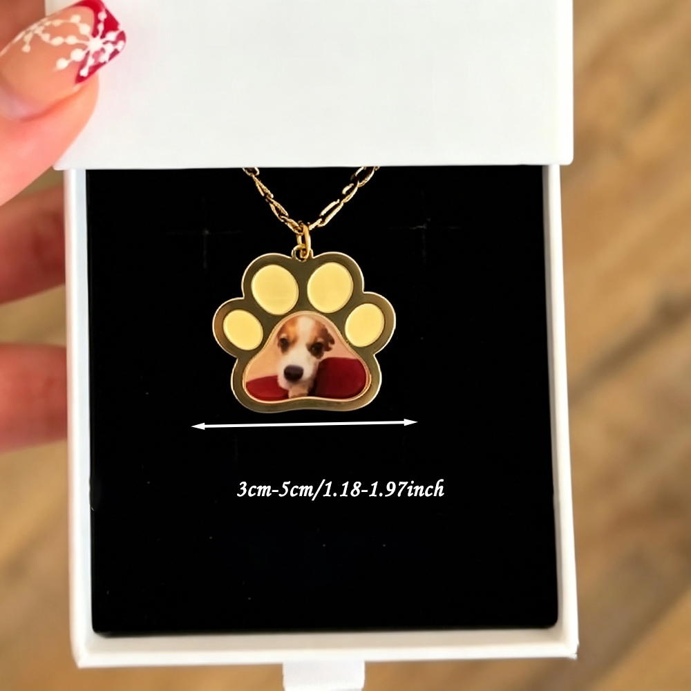 قلادة مخصصة بطباعة ألوان مخالب - مراجعة Custom Name Necklace Stainless Steel وسعره
