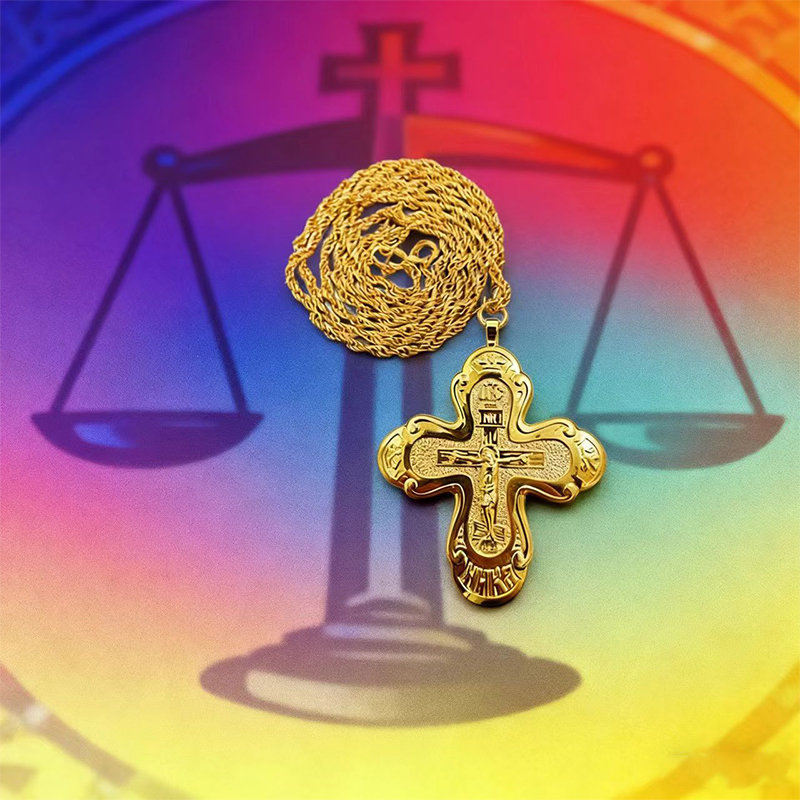 صليب صدري أرثوذكسي جديد لعام 2 - مراجعة Cross Pendant Necklace Gold وسعره