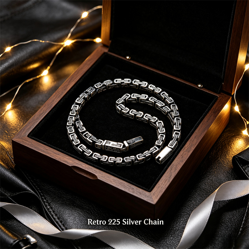 أويادي قلادة فضة تايلاندية عتي - مراجعة 925 Sterling Silver Chain Necklace Men وسعره