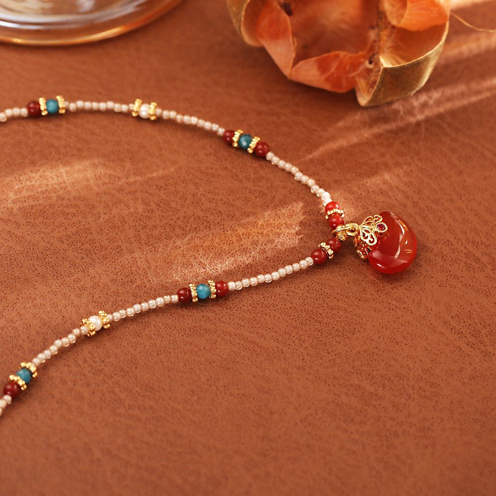 قلادة جديدة بتصميم صيني عصري،  - مراجعة Pearl Choker Necklace Vintage وسعره