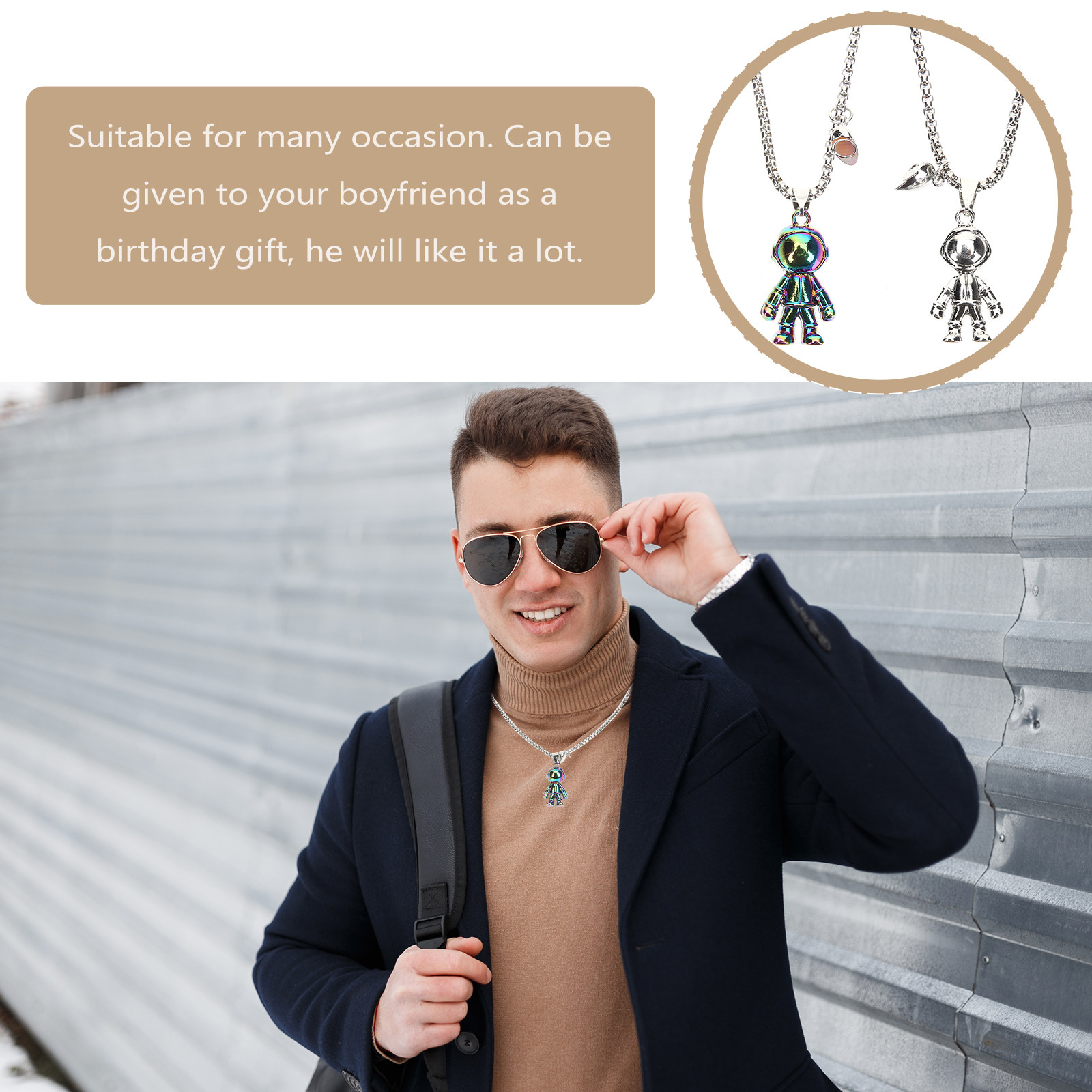 زوج من القلائد المتطابقة للزوج - مراجعة Magnetic Couple Matching Necklaces وسعره
