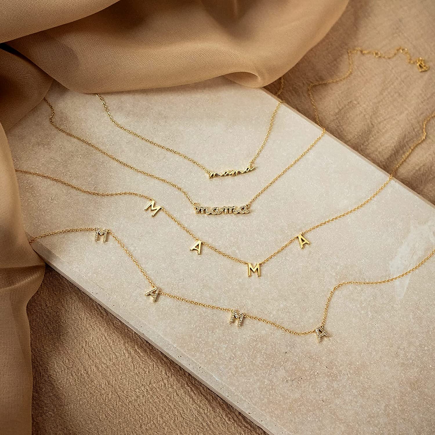 قلادة تشوكر أنيقة من GD بالجمل - مراجعة Initial Letter Necklace 18K Gold وسعره