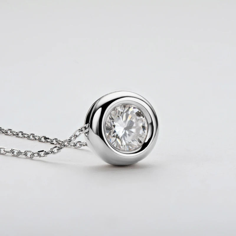 1ct 2ct 3ct D VVS1 الحافة مويس - مراجعة 925 Sterling Silver Chain Necklace Men وسعره