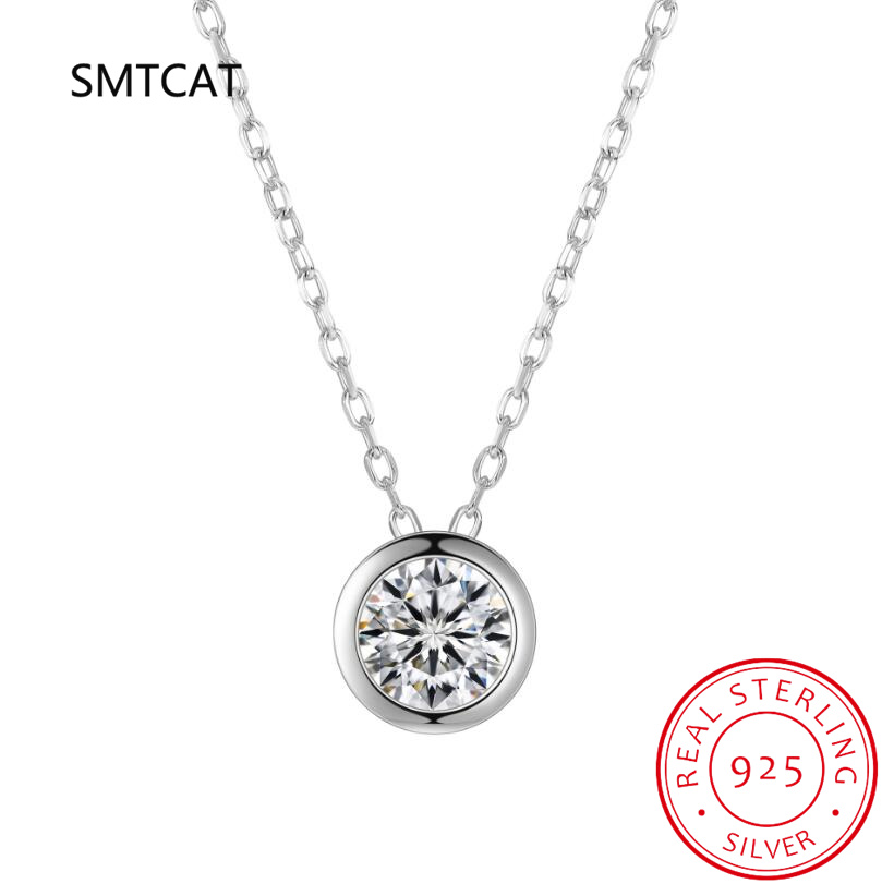 1ct 2ct 3ct D VVS1 الحافة مويس - مراجعة 925 Sterling Silver Chain Necklace Men وسعره