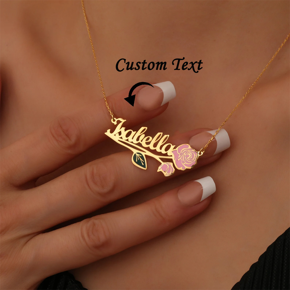 قلادة مخصصة بألوان زاهية مع اس - مراجعة Custom Name Necklace Stainless Steel وسعره