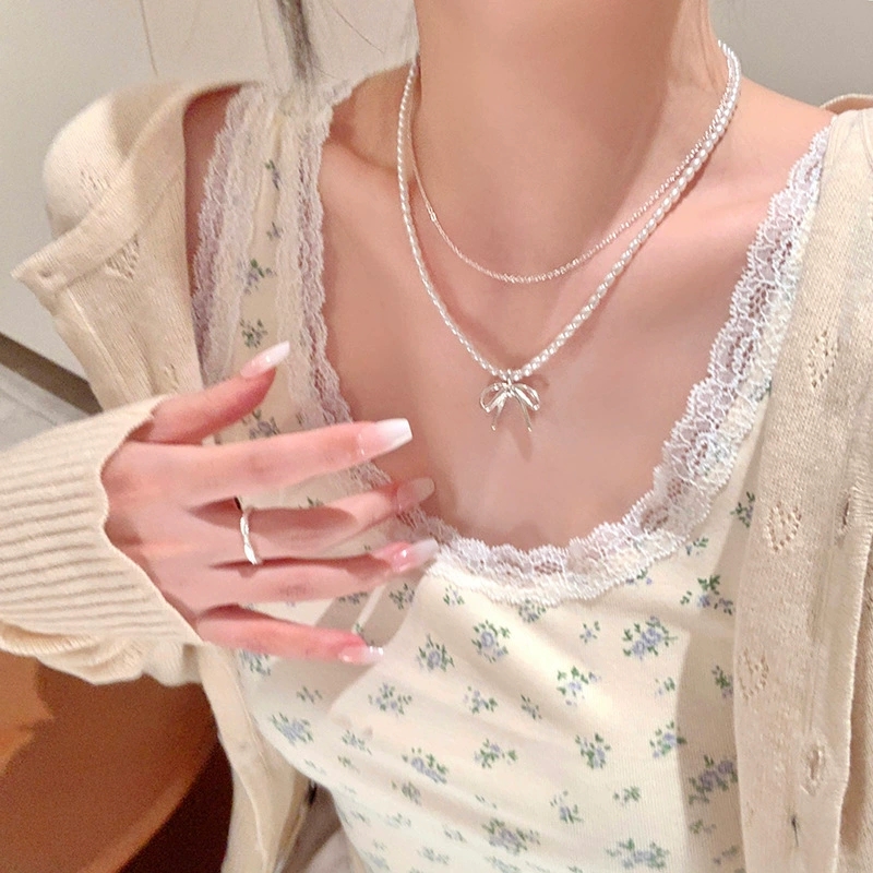 قلادة عصرية بتصميم عتيق على شك - مراجعة Pearl Choker Necklace Vintage وسعره