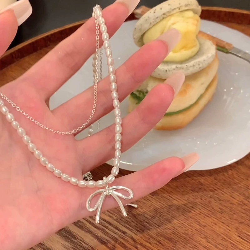 قلادة عصرية بتصميم عتيق على شك - مراجعة Pearl Choker Necklace Vintage وسعره