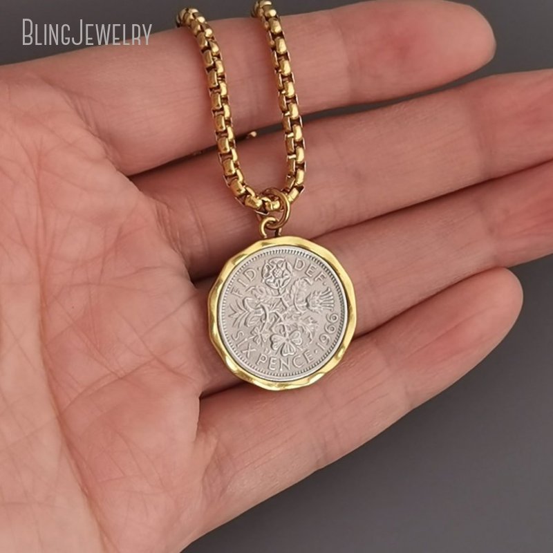 10 قطعة صندوق من الفولاذ المقا - مراجعة Cross Pendant Necklace Gold وسعره