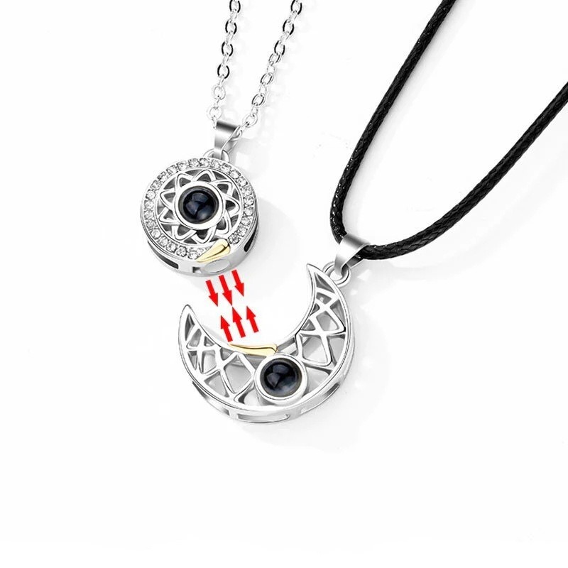 1 زوج المغناطيسي زوجين مطابقة  - مراجعة Magnetic Couple Matching Necklaces وسعره