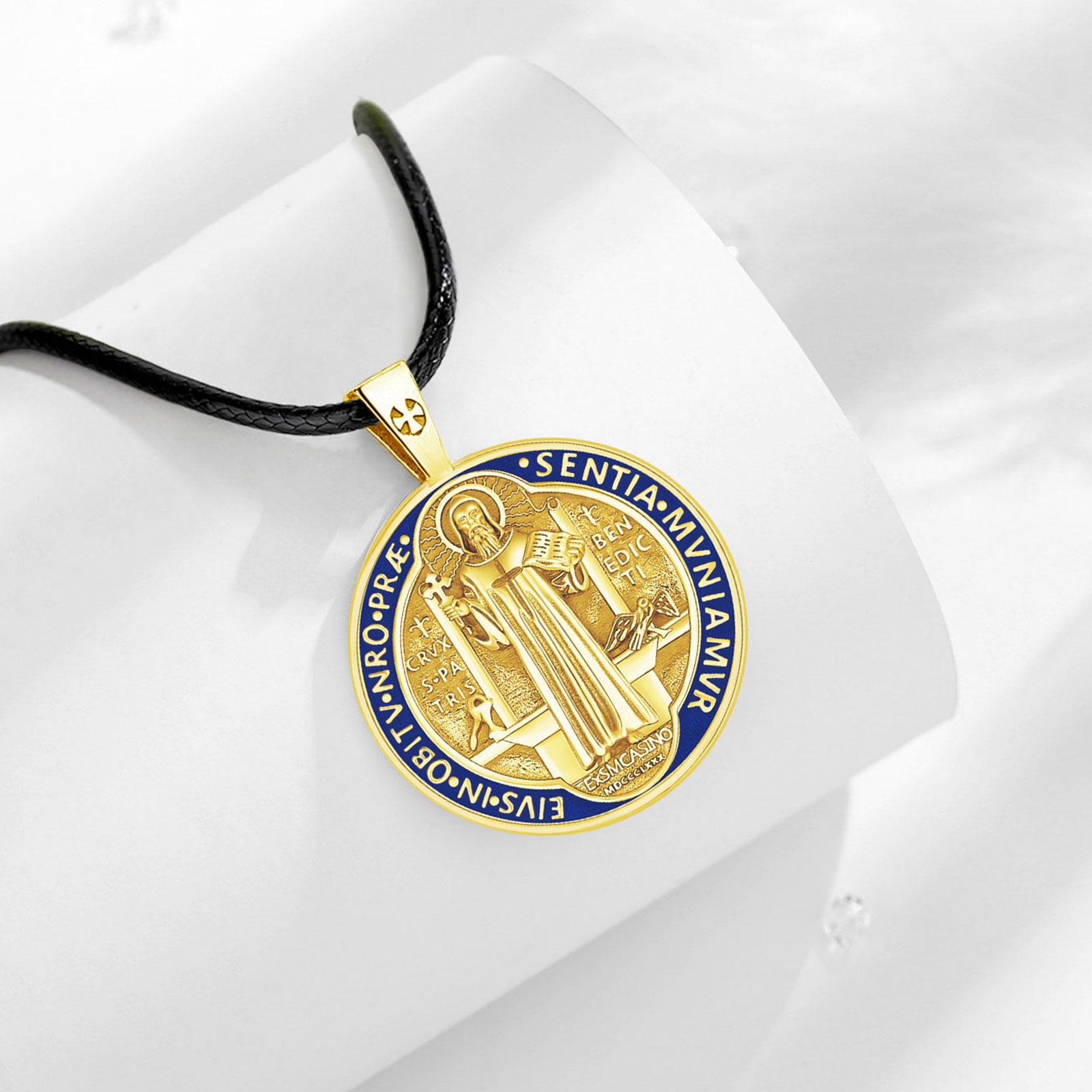 يودورا 925 فضة سانت بنديكت قلا - مراجعة 925 Sterling Silver Chain Necklace Men وسعره