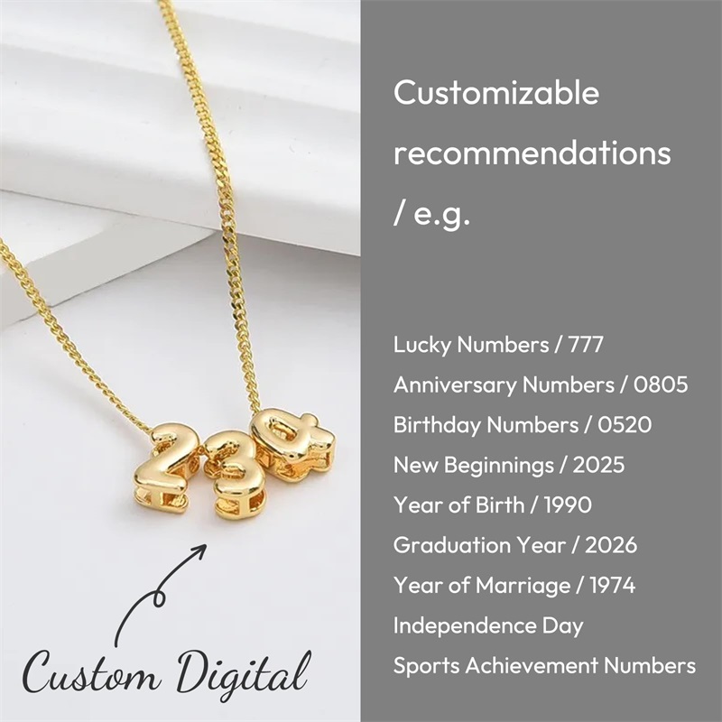 قلادة مخصصة بحروف ثلاثية الأبع - مراجعة Initial Letter Necklace 18K Gold وسعره