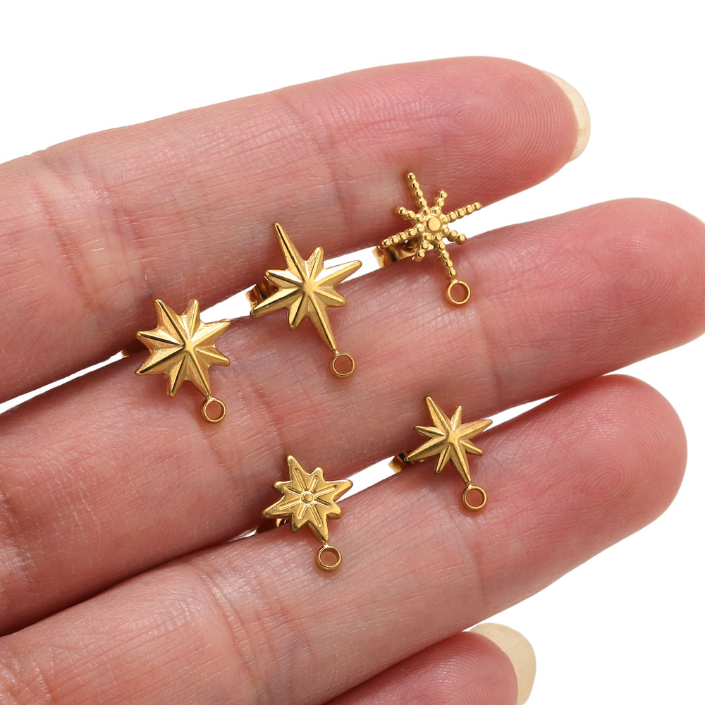6 قطع من أقراط النجوم المصنوعة - مراجعة Body Jewelry وسعره