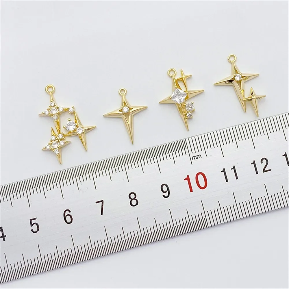 14K مطلية بالذهب مايكرو مطعمة  - مراجعة Cross Pendant Necklace Gold وسعره
