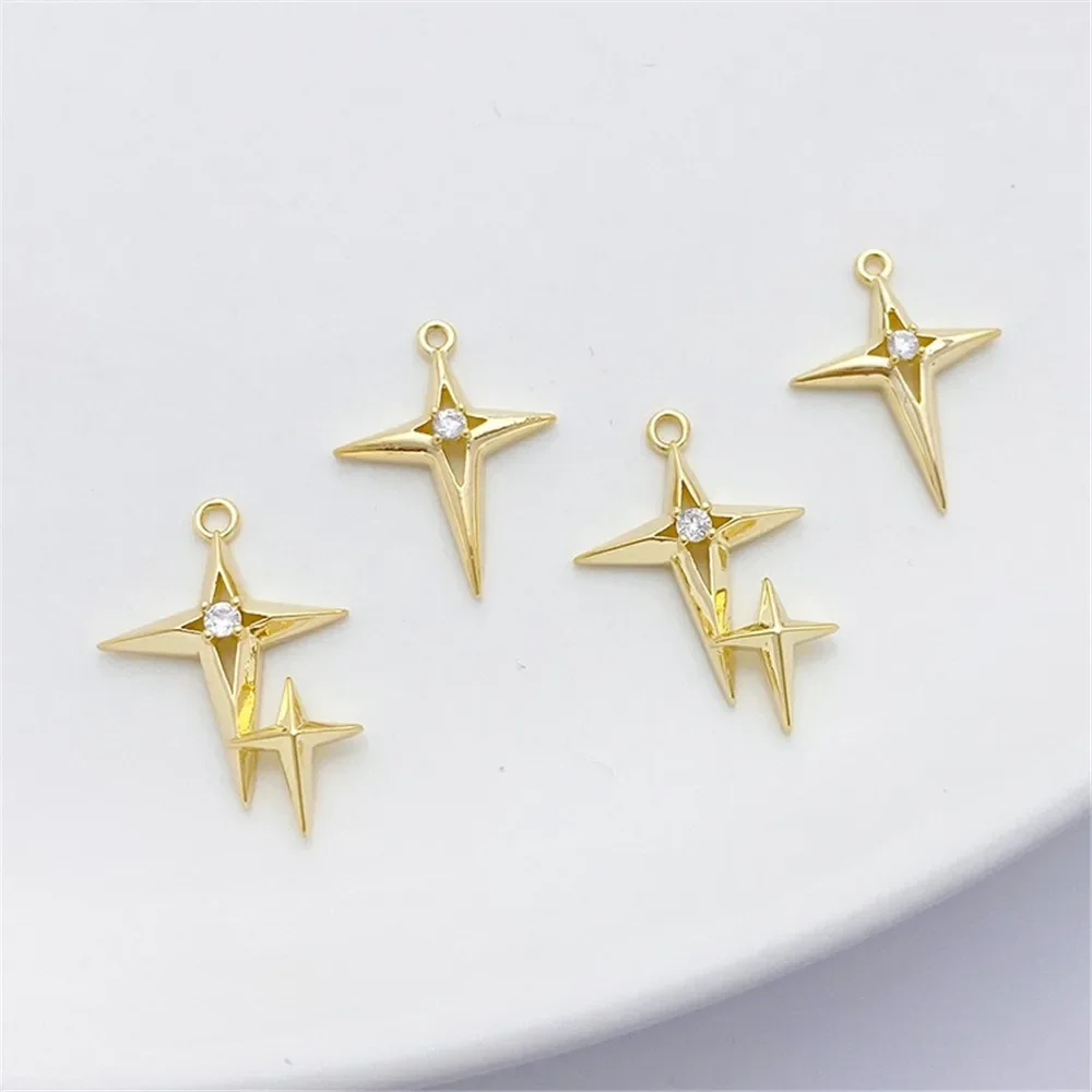 14K مطلية بالذهب مايكرو مطعمة  - مراجعة Cross Pendant Necklace Gold وسعره