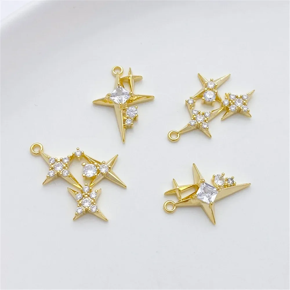 14K مطلية بالذهب مايكرو مطعمة  - مراجعة Cross Pendant Necklace Gold وسعره