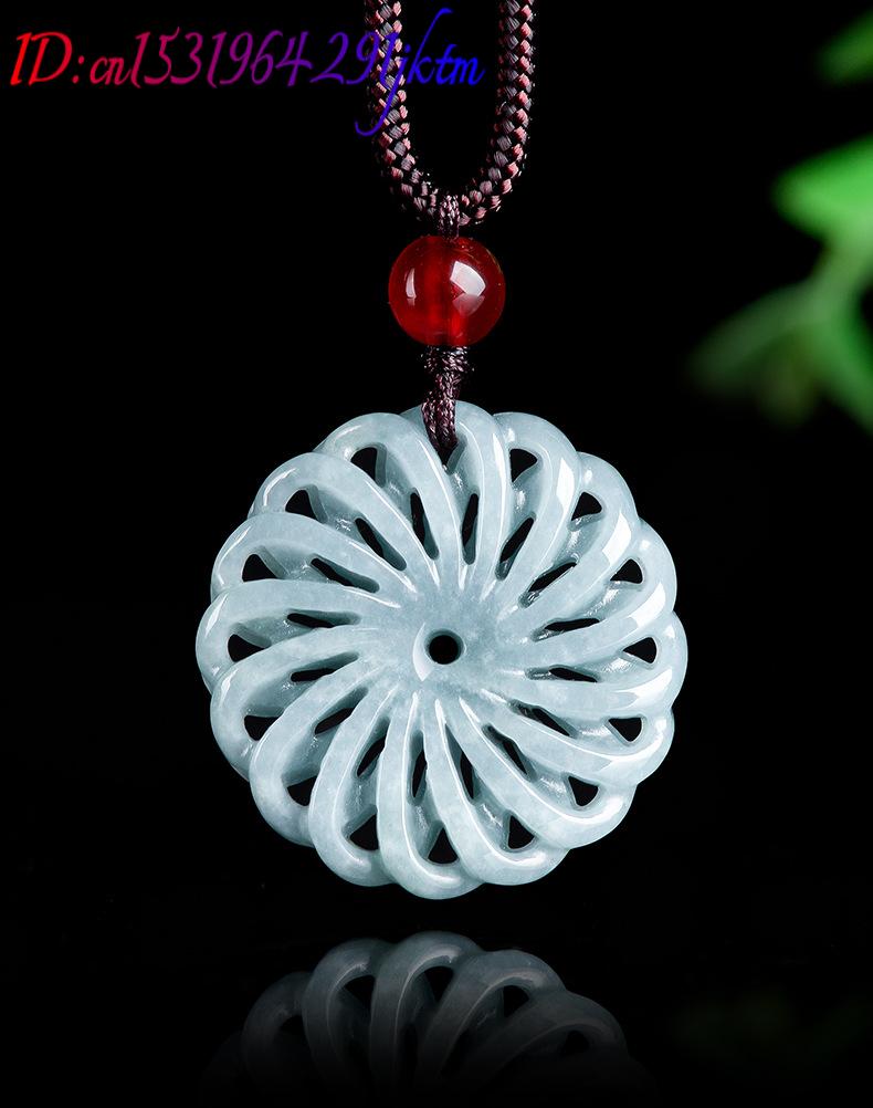 قلادة زهرة من اليشم البورمي، إ - مراجعة Necklaces وسعره