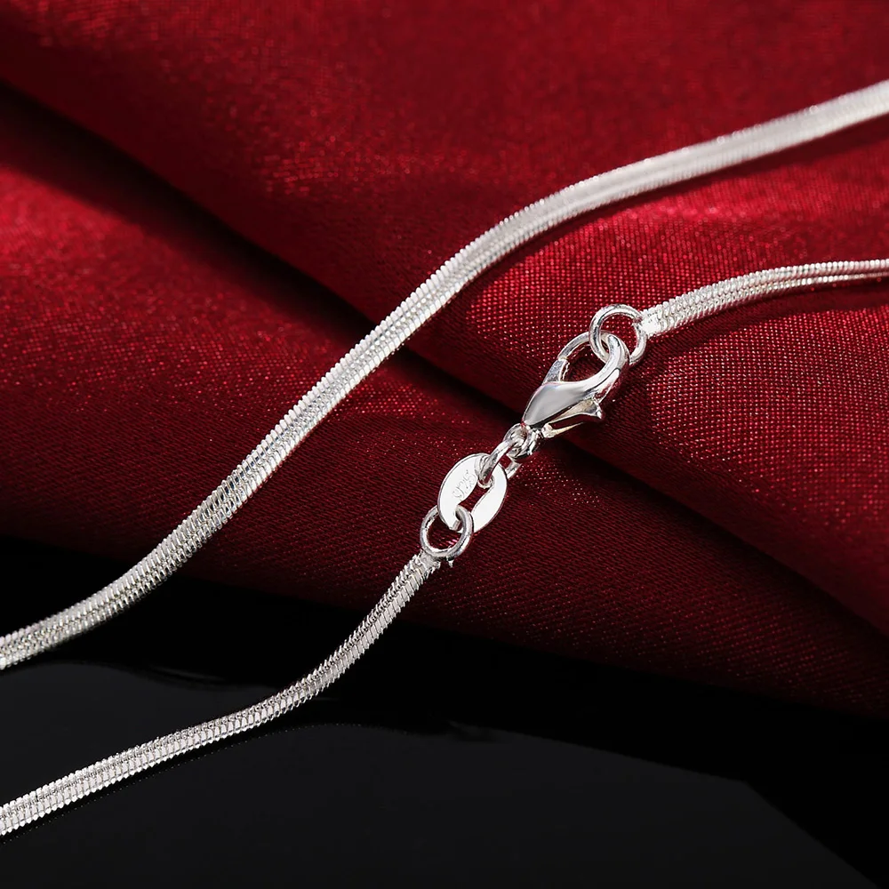 925 فضة قلادة للرجال والنساء ، - مراجعة 925 Sterling Silver Chain Necklace Men وسعره