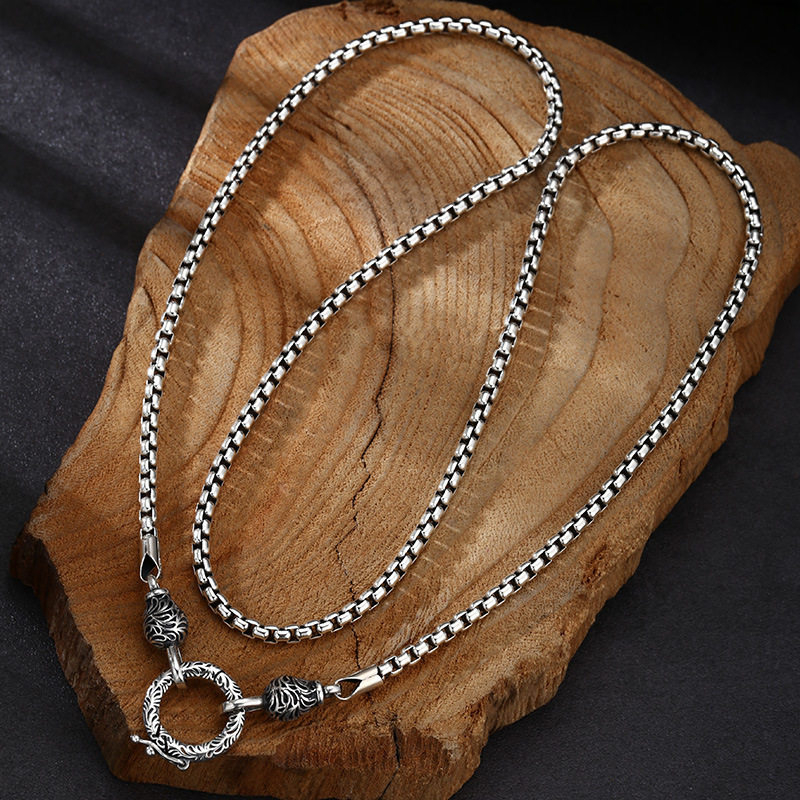 قلادة OUYADI من الفضة الإسترلي - مراجعة 925 Sterling Silver Chain Necklace Men وسعره