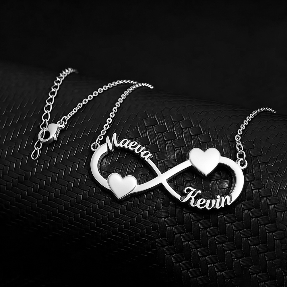 قلادة مخصصة بالاسم مع قلادة عل - مراجعة Custom Name Necklace Stainless Steel وسعره