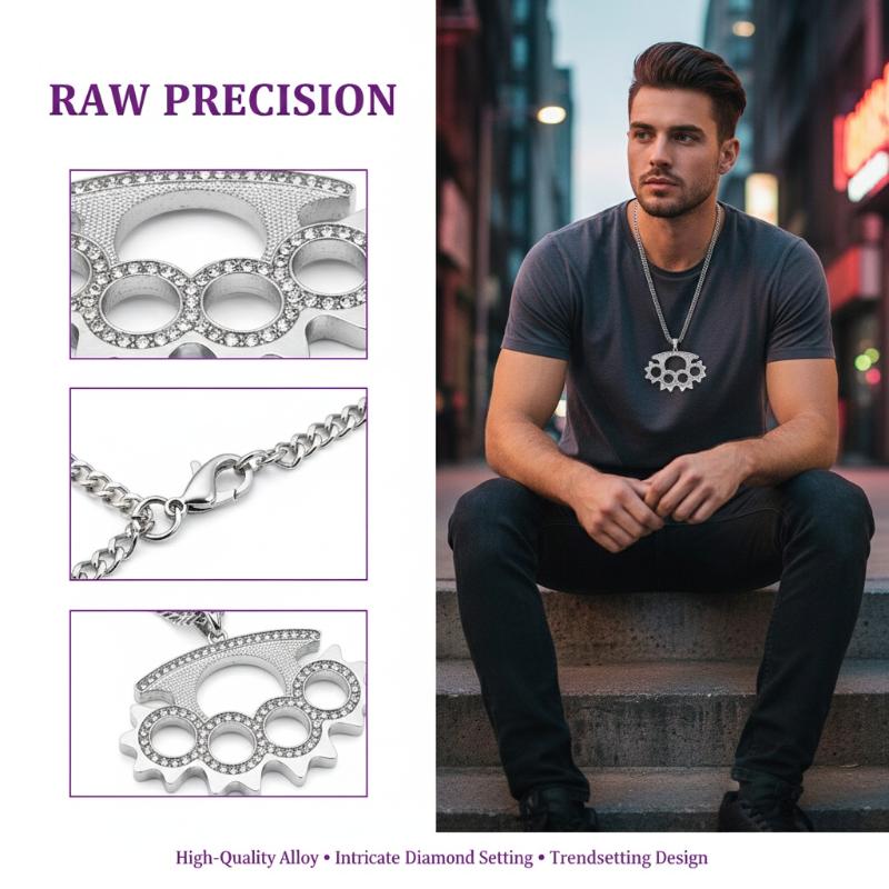 قلادة من الفولاذ المقاوم للصدأ - مراجعة Layered Pendant Necklace Aesthetic وسعره