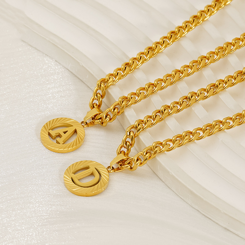 الفولاذ المقاوم للصدأ 5 مللي م - مراجعة Initial Letter Necklace 18K Gold وسعره