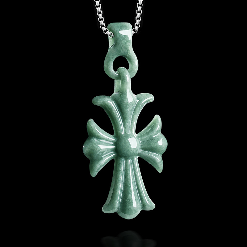 قلادة صليب من اليشم البورمي ال - مراجعة Necklaces وسعره