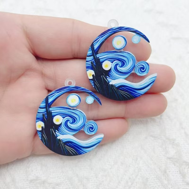 10 قطع أقراط أكريليك رائجة الب - مراجعة Earrings وسعره