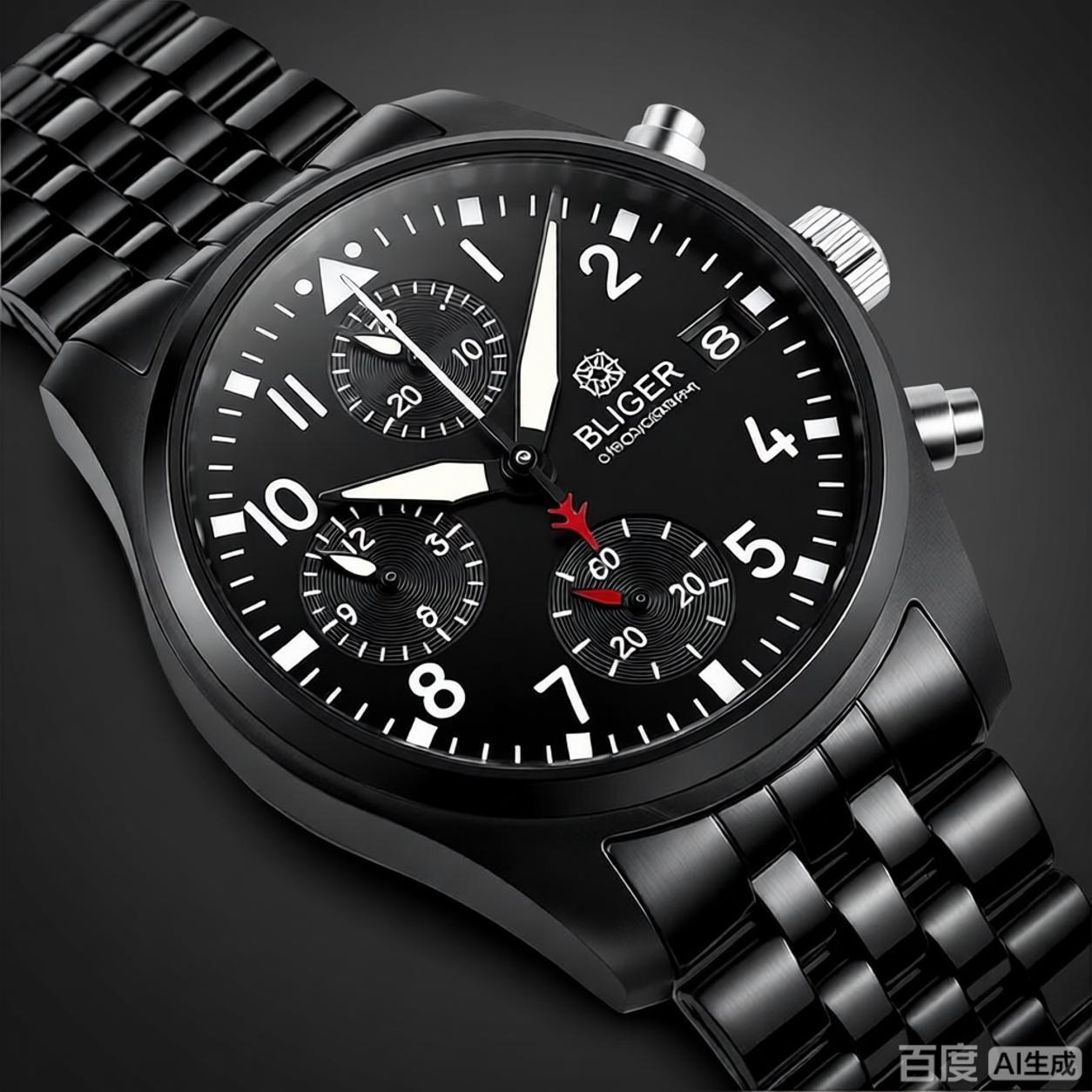 ساعة BLIGER سوداء بالكامل بتصم - مراجعة Watch Accessories وسعره