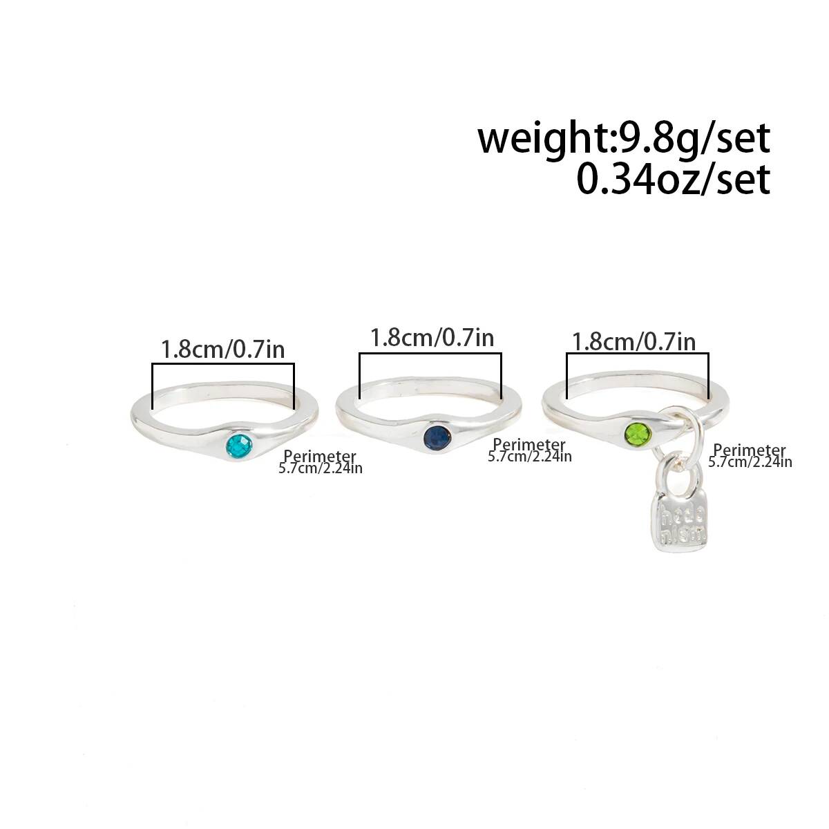 إنجيمارك طقم من 3 قطع خواتم قا - مراجعة Vintage Punk Knuckle Rings Set وسعره