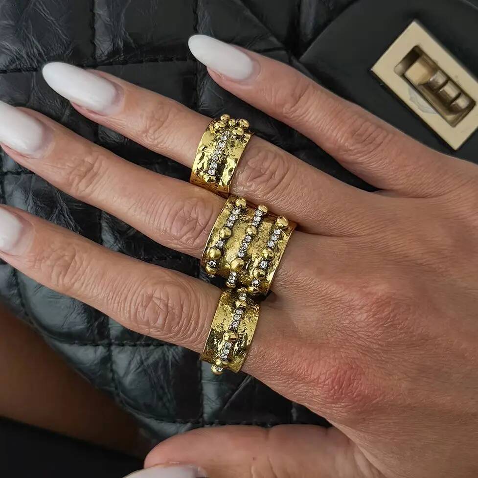 مجموعة خواتم مفتوحة قابلة للتع - مراجعة Vintage Punk Knuckle Rings Set وسعره