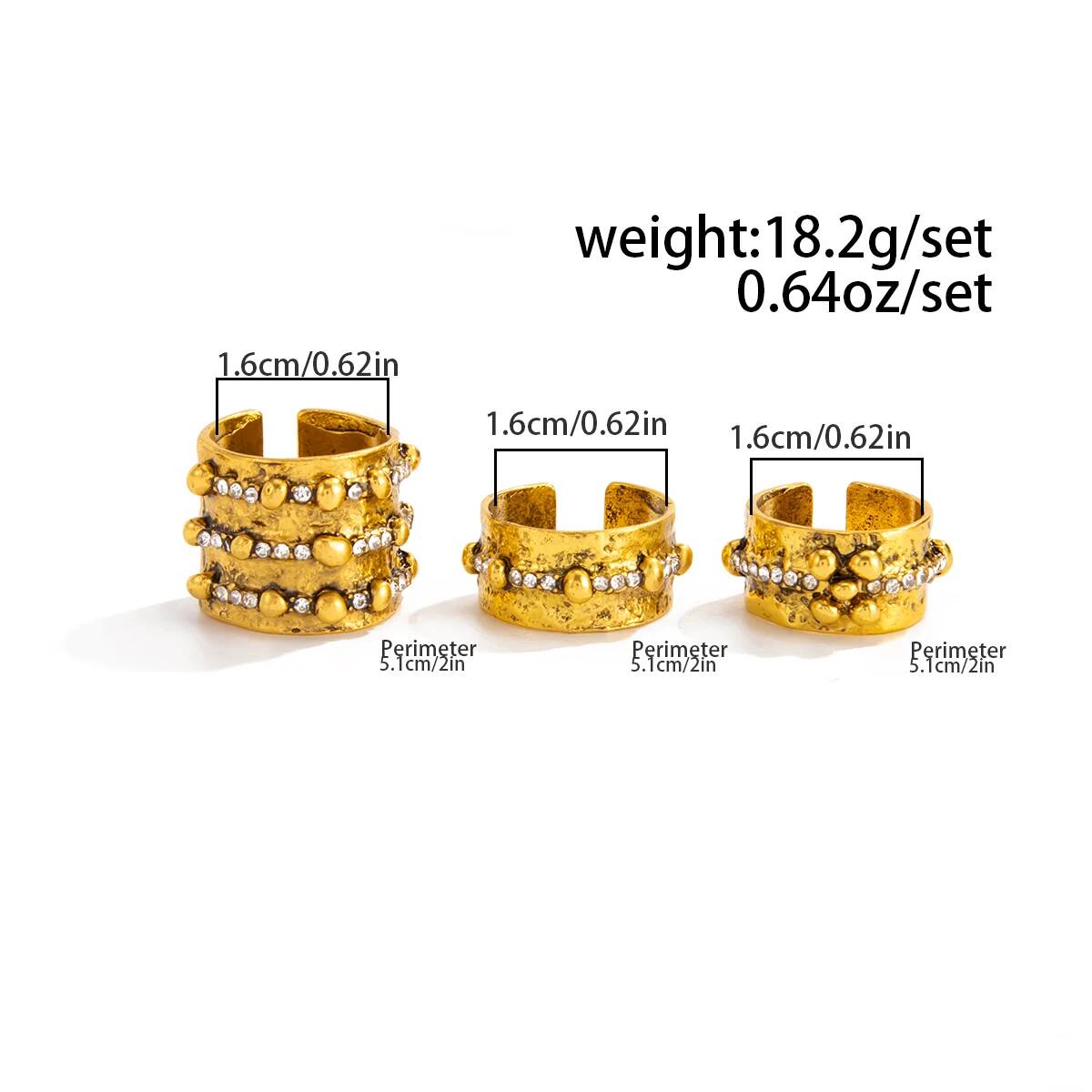 مجموعة خواتم مفتوحة قابلة للتع - مراجعة Vintage Punk Knuckle Rings Set وسعره