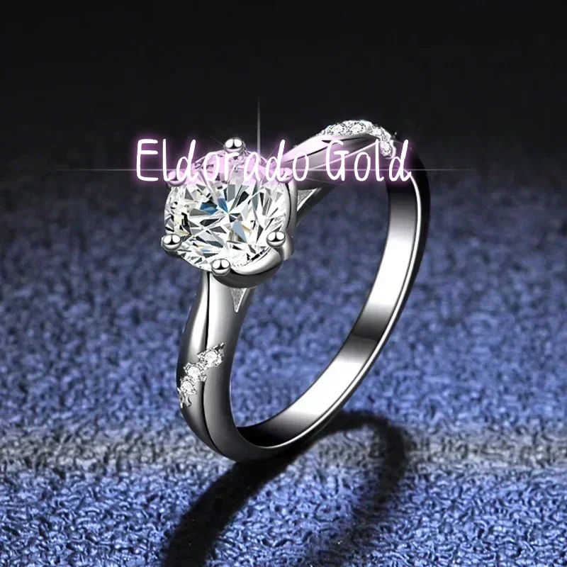 خاتم إلدورادو الذهبي الأصلي 10 - مراجعة Moissanite Engagement Ring 1 Carat وسعره
