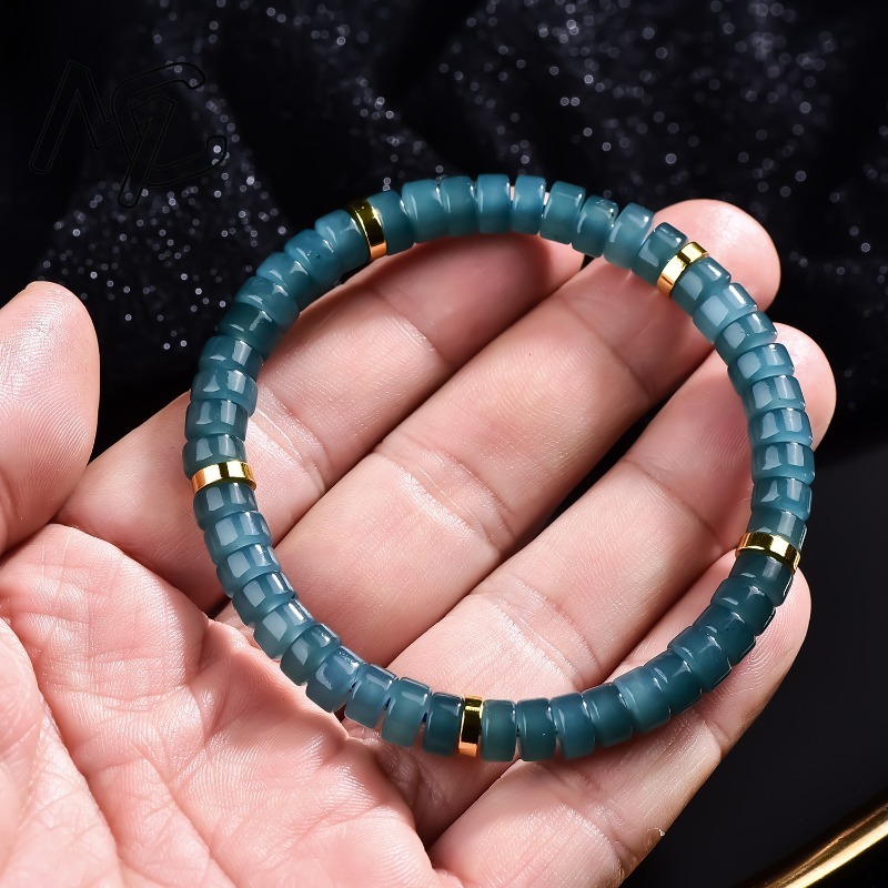 سوار من خرز اليشم الطبيعي الأز - مراجعة Bracelets وسعره