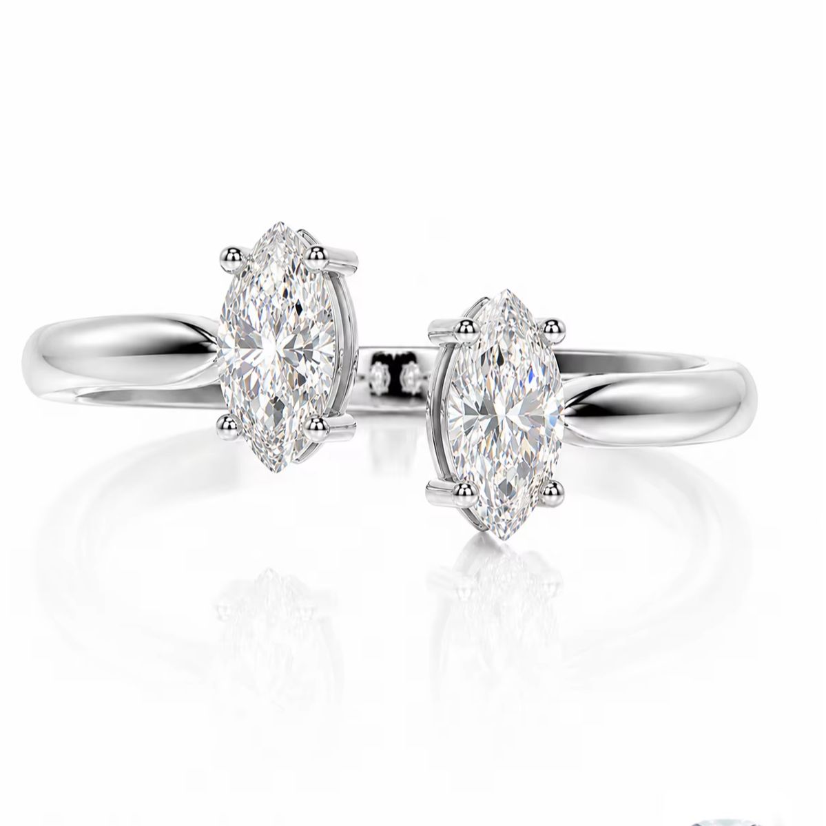 خاتم من الفضة الإسترلينية عيار - مراجعة Moissanite Engagement Ring 1 Carat وسعره