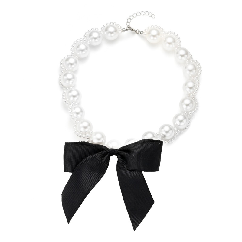 فو اللؤلؤ الشريط المختنق قلادة - مراجعة Pearl Choker Necklace Vintage وسعره