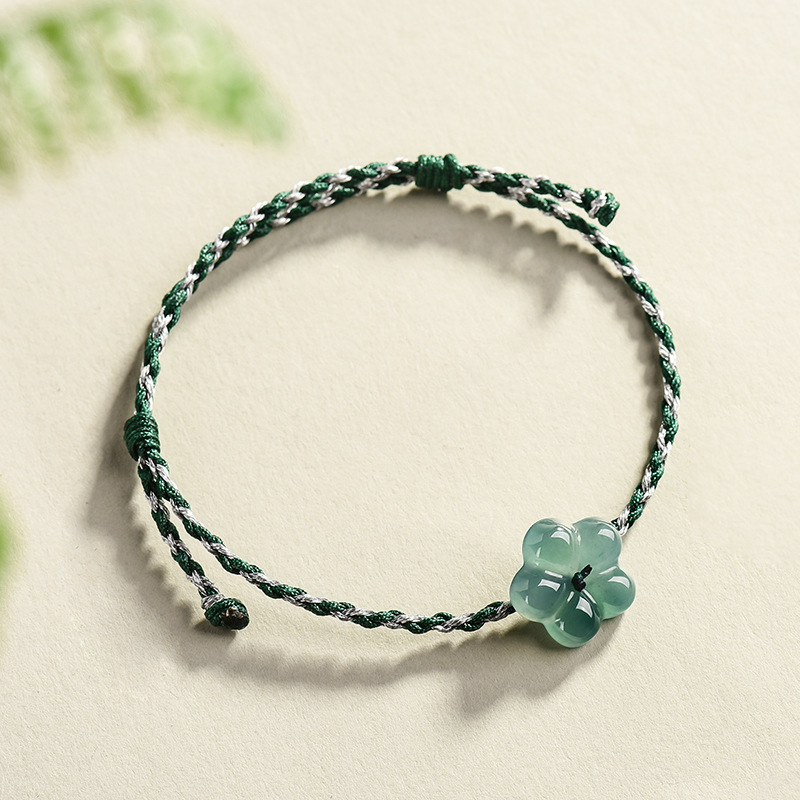 سوار زهرة اليشم البورمي الطبيع - مراجعة Bracelets وسعره
