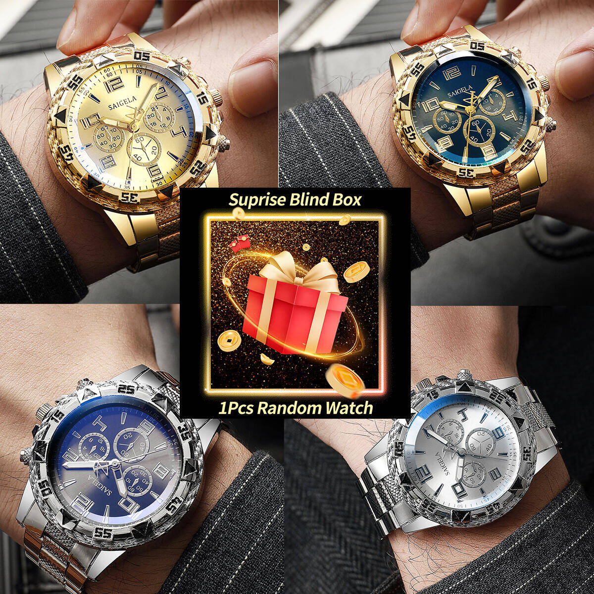 1 قطعة ساعة سر مفاجأة صندوق أع - مراجعة Watch Accessories وسعره
