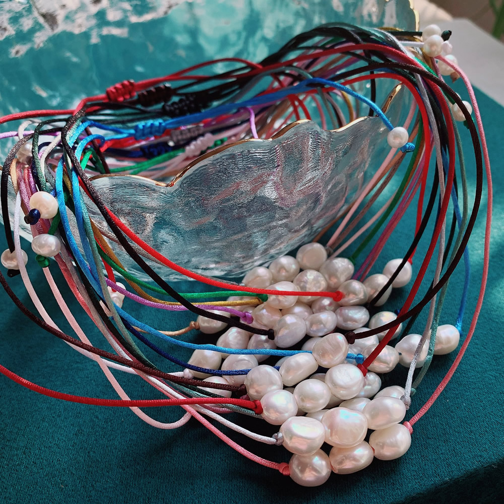 9-10 مللي متر الباروك اللؤلؤ س - مراجعة Pearl Choker Necklace Vintage وسعره