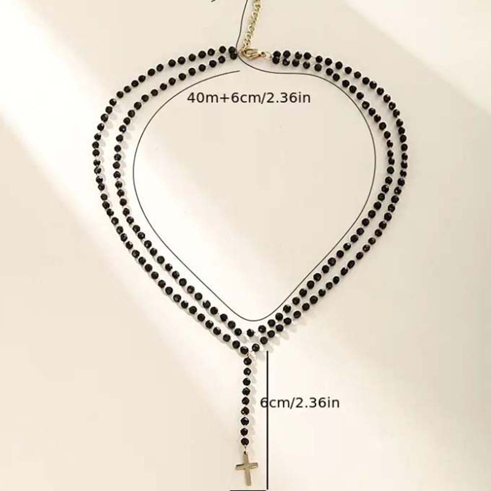 قلادة نسائية على شكل حرف Y بطب - مراجعة Layered Pendant Necklace Aesthetic وسعره