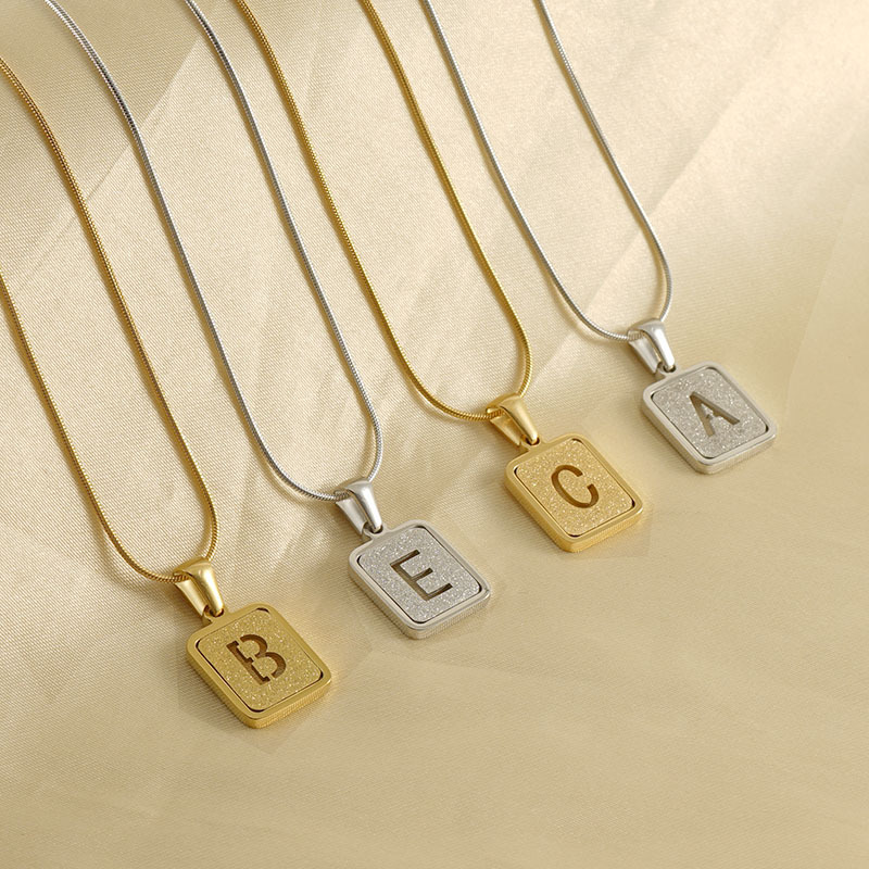 3 قطعة/الحقيبة سلاسل عالية الج - مراجعة Initial Letter Necklace 18K Gold وسعره