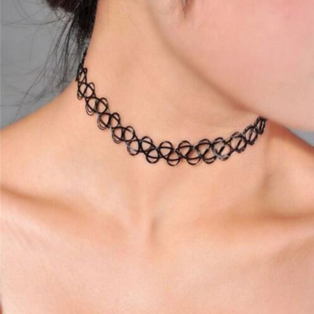 متعدد الألوان مضفر الأسماك الم - مراجعة Pearl Choker Necklace Vintage وسعره