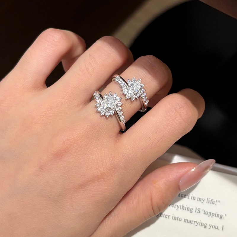 خاتم زفاف فاخر للنساء من أبايس - مراجعة Moissanite Engagement Ring 1 Carat وسعره