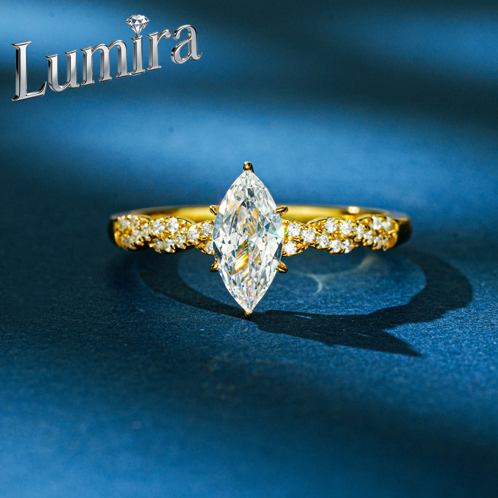 خاتم لوميرا من الذهب عيار 18 ق - مراجعة Moissanite Engagement Ring 1 Carat وسعره