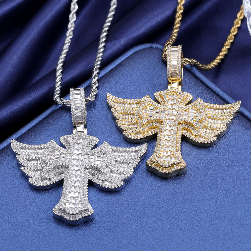 الهيب هوب كامل الماس 18 كيلو م - مراجعة Cross Pendant Necklace Gold وسعره