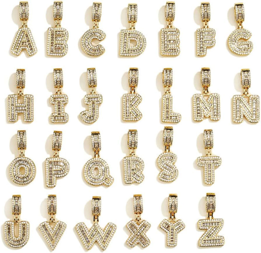 قلادة بدلاية بحروف أولية مطلية - مراجعة Initial Letter Necklace 18K Gold وسعره