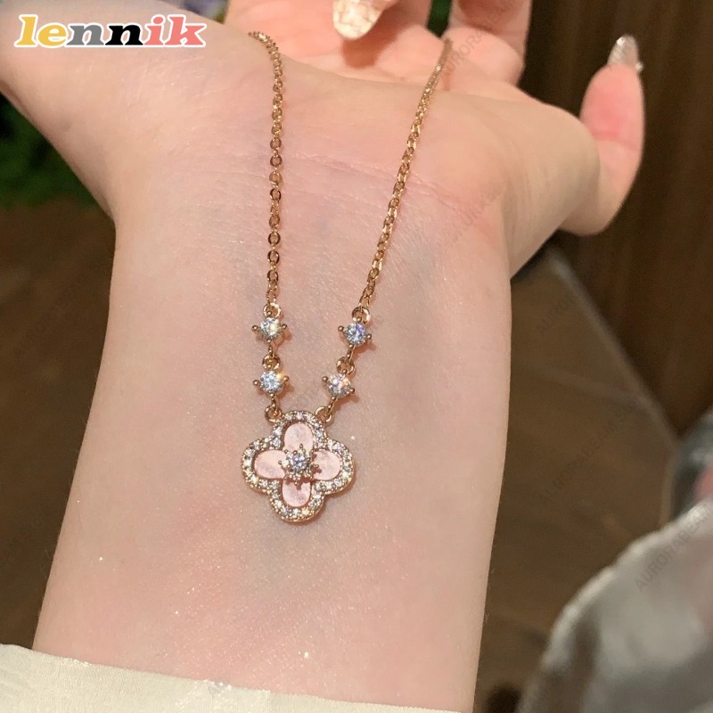 قلادة على شكل صدفة وردية، قلاد - مراجعة Layered Pendant Necklace Aesthetic وسعره